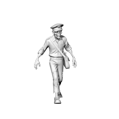 MRY-SFW LYGR304 3D Printed Vintage Style Zombie Miniatures, Retro Themed Undead Figures for Tabletop Wargames & Dioramas