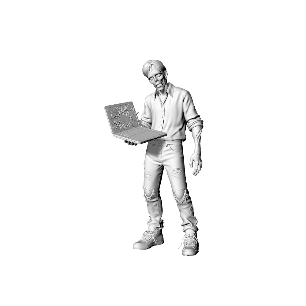 MRY-SFW LYGR308 3D Printed Urban Office Worker Zombie Miniatures, Post-Apocalyptic Office Undead Figures for Tabletop Games & Dioramas