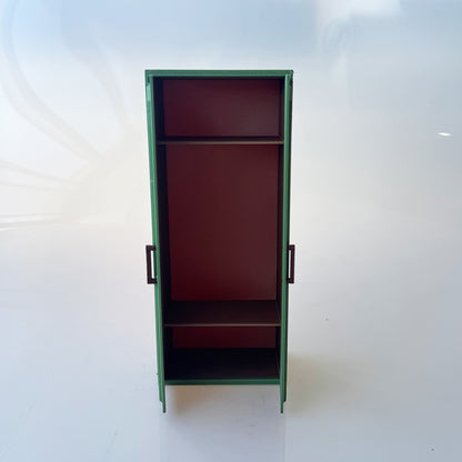 RHF12207  Green Double Door Wardrobe  Dollhouse Miniature 3D Printed