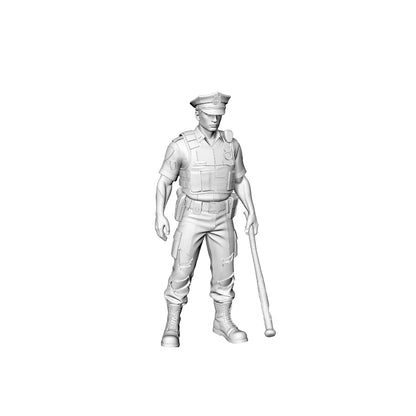 MRY-SFW LYGR324 3D Printed Post-Apocalyptic Police Station Survivors Set POLICE Style Wargame Miniatures