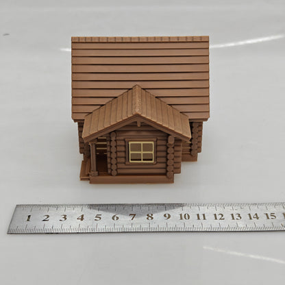 RHF0428 Farm Spire Attic Log Cabin Desktop Ornament Sand Table Architecture Architectural Model Miniature House Small-scale Landscaping
