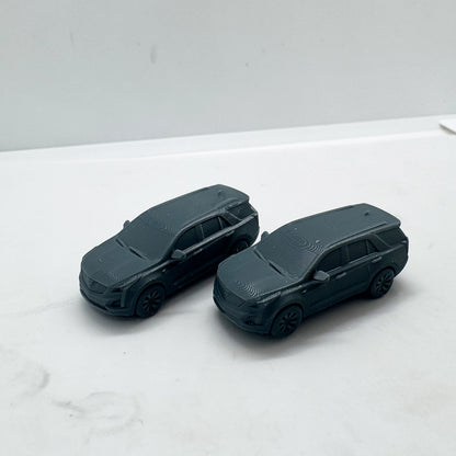 LYTS162 3D Printed Q Style Miniature Model Luxury Off-Road Car Decor for Dioramas Collection Displays
