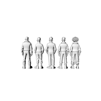 Yao's Studio LYTR069 High Detail Modern Male Character Figures, Unpainted Resin 3D Print Models for Hobbyists 1set