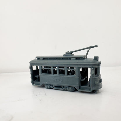 LYTS182 3D Printed Miniature Modern City Tram - Railroad Diorama Scene Ornament