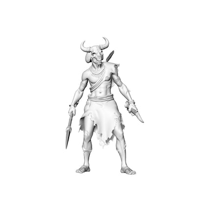 MRY-SFW LYGR302 3D Printed Exotic Style Zombie Miniatures, Multi-Cultural Themed Undead Figures for Tabletop Wargames & Dioramas