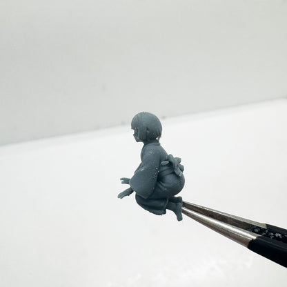 MRY-SFW MRY-SFW LYTS144 3D Printed Miniature Kimono Figures - Standing & Crawling Poses Diorama Scene Model Decoration Accessories HO Scale