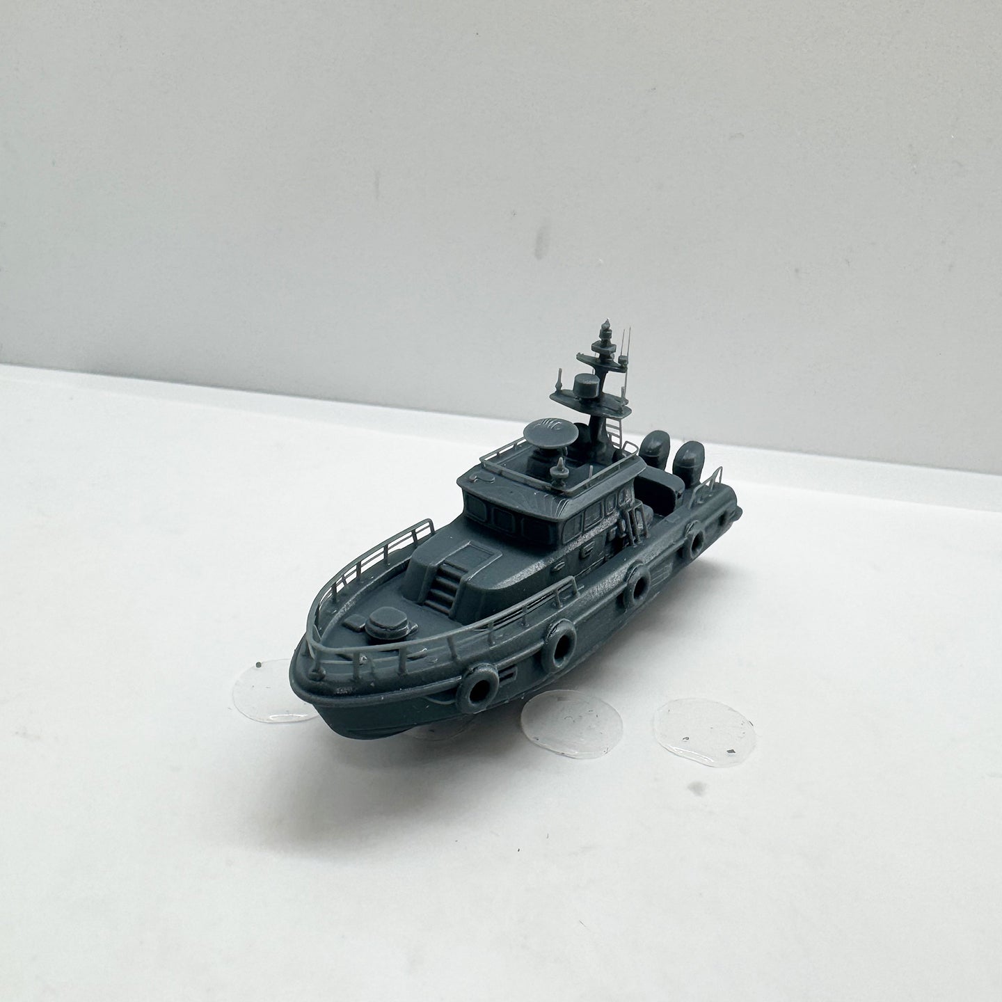 LYTS149 3D Printed Police Patrol Boat Model - Highly Detailed Ornament