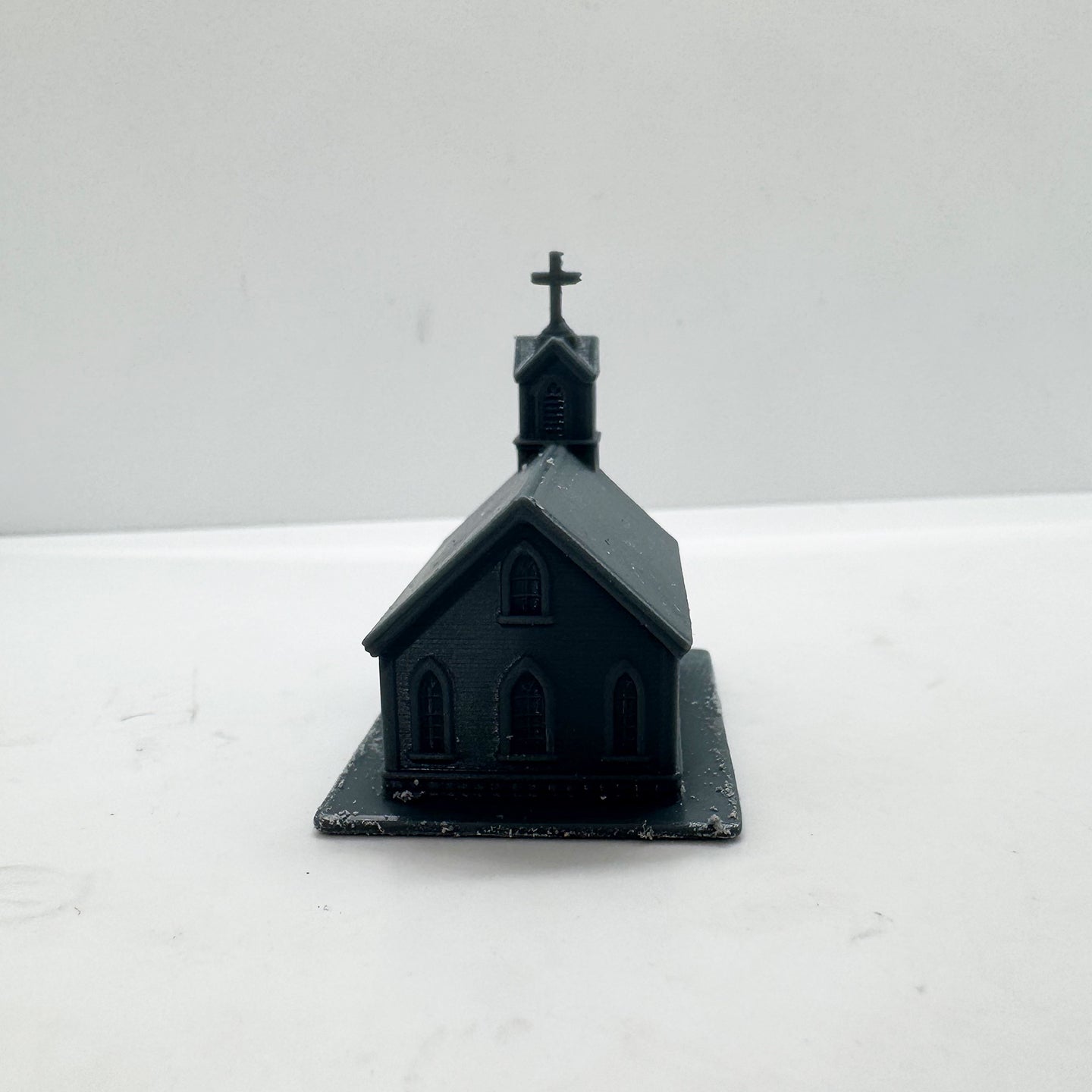 MRY-SFW LYTS136 3D Printed Railroad Scenery American Country-Style Church ¨C Classic Religious Architecture Miniature for Diorama Building & Miniature Landscape Enthusiasts