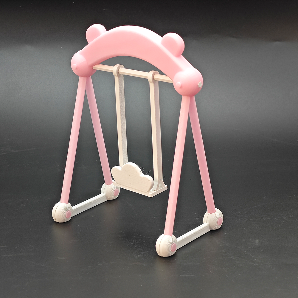 LYTP121032 1/12 Adorable Swing 3D Printing DIY Miniature Scenes, Dollhouses, Creative Ornaments, Desktop Displays, Mini Models, 1/12 Scale, BJD OB Dolls