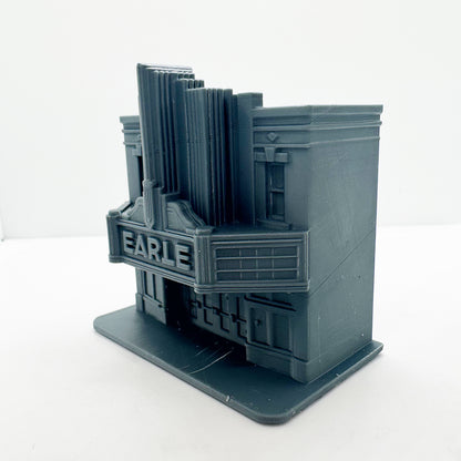 MRY-SFW LYTS128 3D Printed North Carolina Cinema Building ¨C Retro Movie Theater Miniature for Diorama Builders & Vintage Cinema Enthusiasts