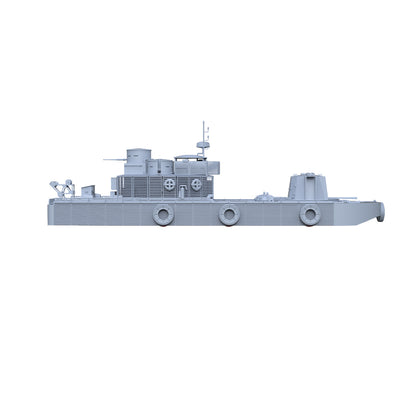 SSMODEL 541 1/700(600,720,800,900) Military Warship Model Kit USN LCM(6) Zippo Landing Craft Support (Flamethrower)