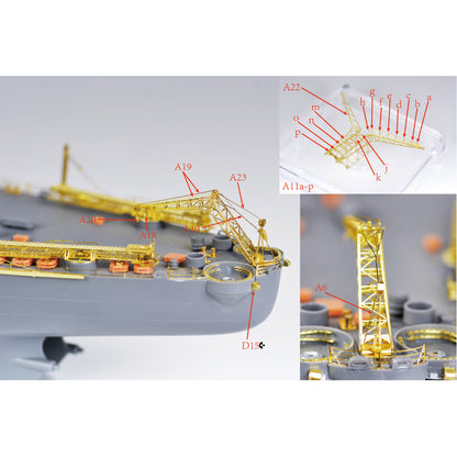 Yao's Studio 310 1/350(700) Model Upgrade Sets USN Missouri Battleship