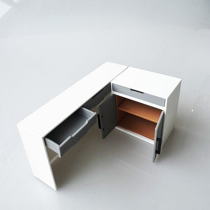 RHF12210  Modern Style Dollhouse Furniture  Miniature Desk And Chair Set 3D Printed