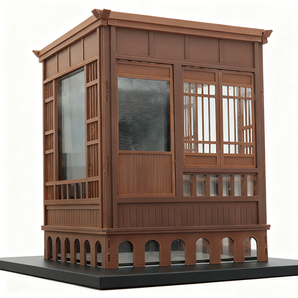 LYTP029 1/ Chinese Style Desktop Fish Tank Landscape 3D-Printed Chinese Style Aquarium Ornament Creative Desktop Decoration External Landscape Design£¨Suitable For 15x15x20cm Aquarium£©