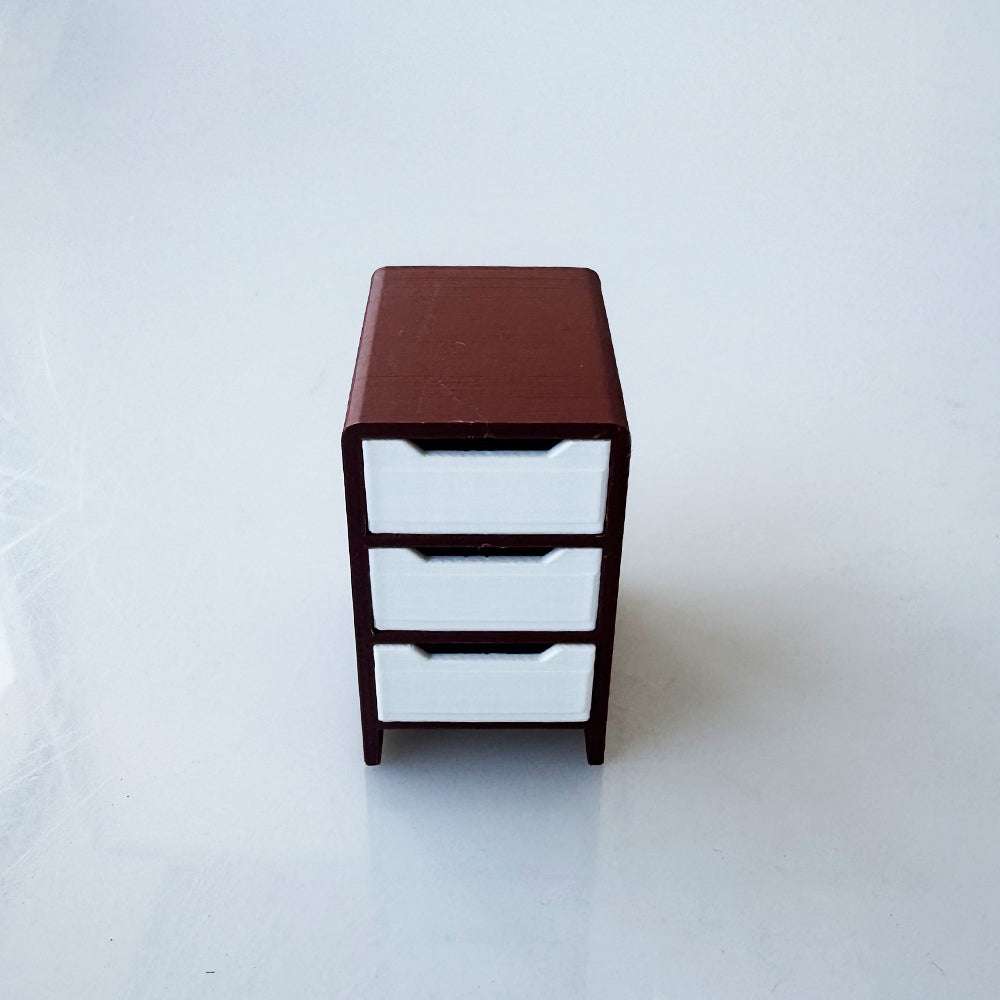 RHF12206 3 Drawer Cabine  Dollhouse Miniature 3D Printed