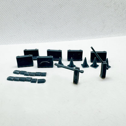 Yao's Studio LYTS076 Diorama 3D Railway Train Scene Modern Barrier Toll Station