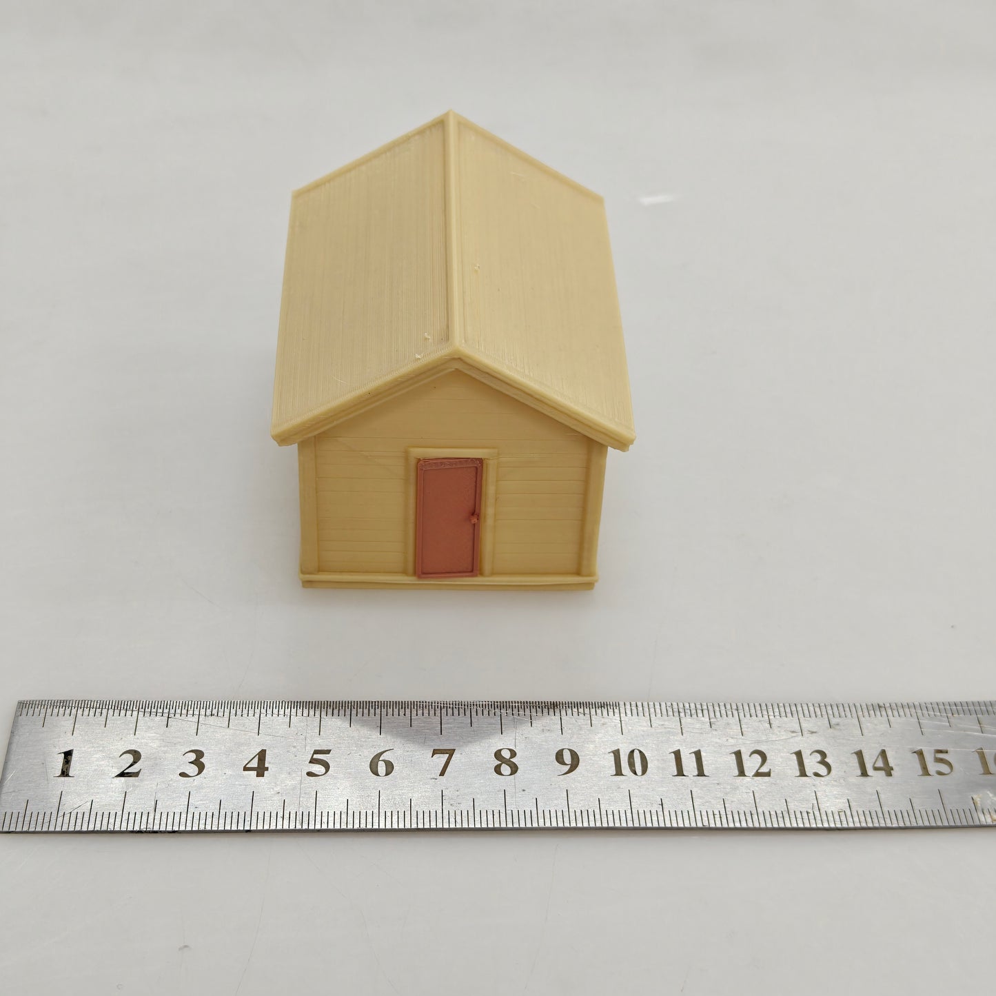 RHF0420 Farm-style workshop with door Desktop Ornament Sand Table Architecture Architectural Model Miniature House Small-scale Landscaping