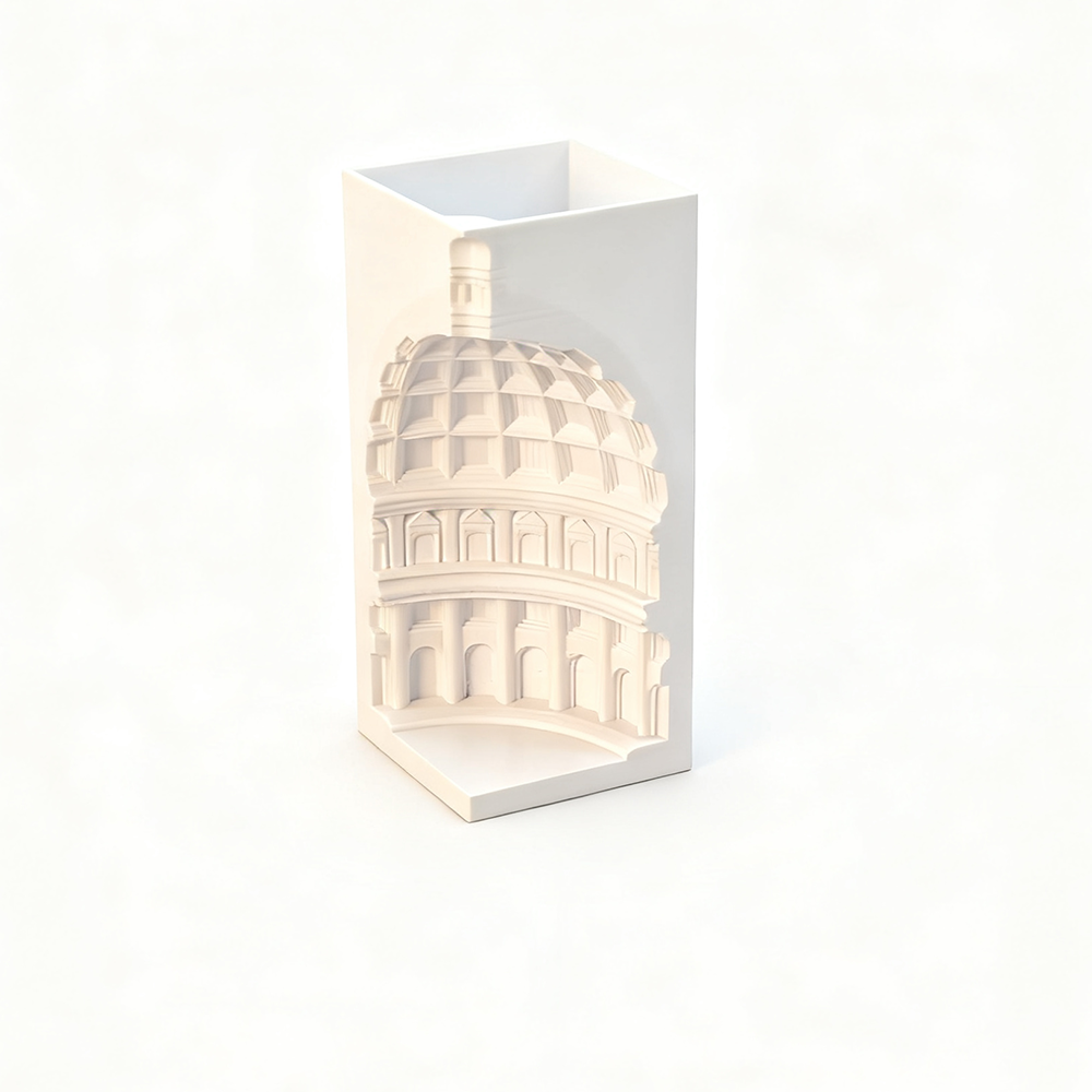 LYTP023B Roman Architecture Ornament Pantheon 3D Printed Roman Architecture Aquarium Decor Fish Tank Landscape Set With Hideout Caves
