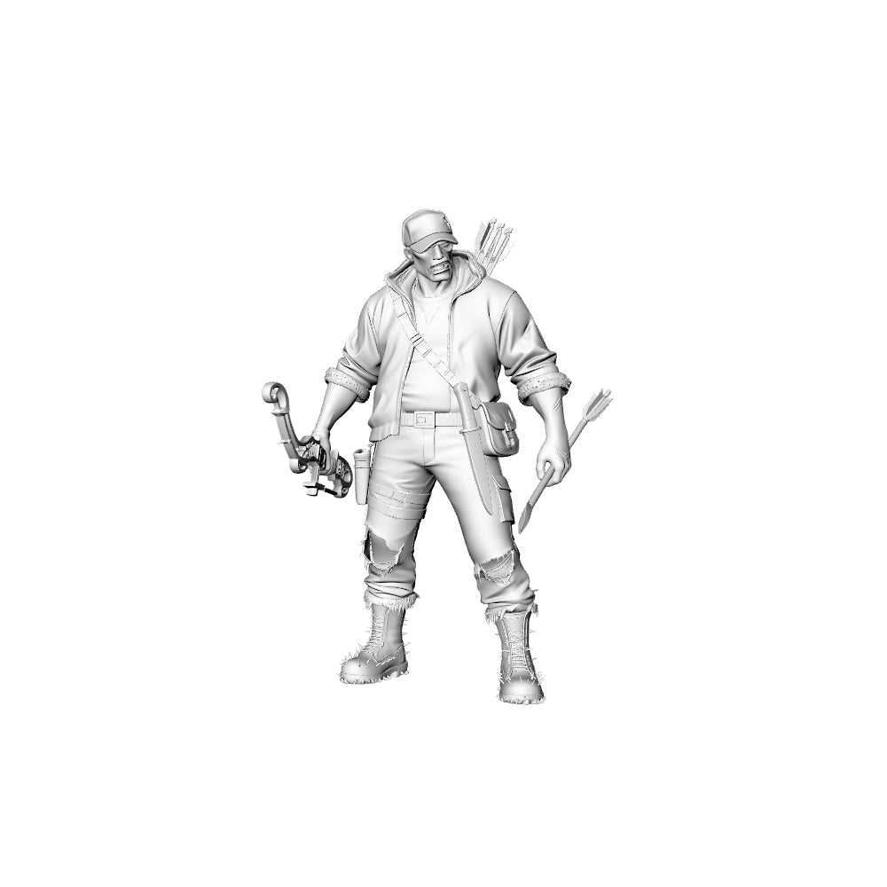 MRY-SFW LYGR305 3D Printed Outdoor Explorer Zombie Miniatures, Post-Apocalyptic Survivor Undead Figures for Tabletop Games & Dioramas