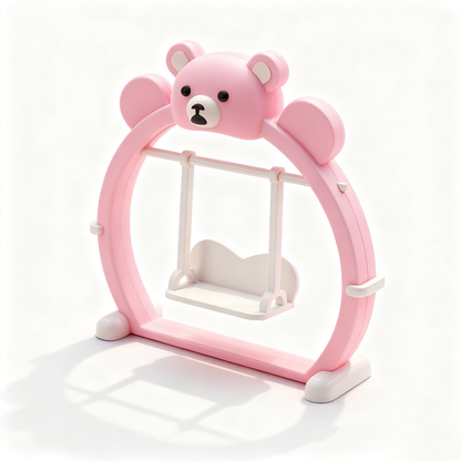 LYTP121033 1/12 Bear Swing 3D Printing DIY Miniature Scenes, Dollhouses, Creative Ornaments, Desktop Displays, Mini Models, 1/12 Scale, BJD OB Dolls