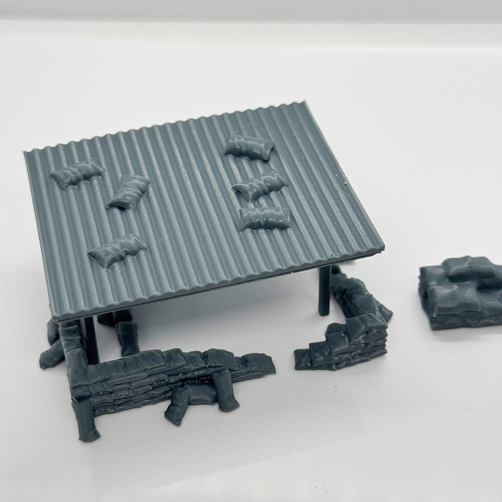 Yao's Studio LYTS082 3D Printed Battlefield Terrain Miniature Figures And Wargame Scenarios Vietnam War Era Machine Gun Bunker