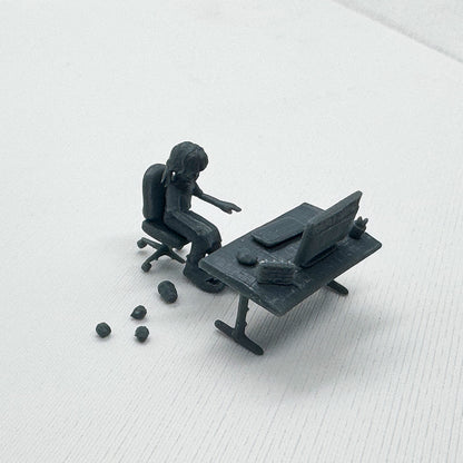 Yao's Studio LYTS021   Display Of Office Furniture Set For Study Room Model Computer Desk