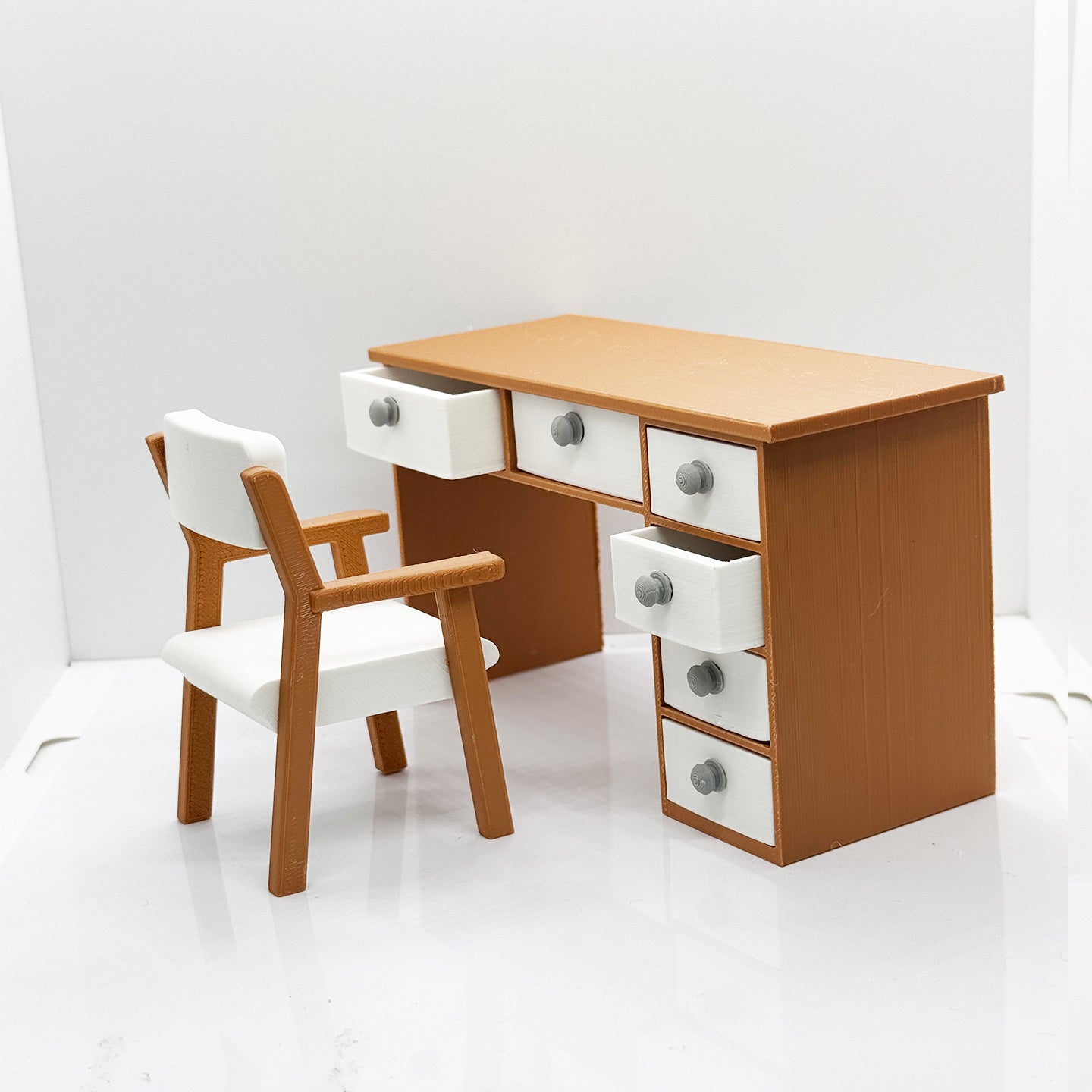 RHF201 Desk And Chair Set Office Furniture Dollhouse