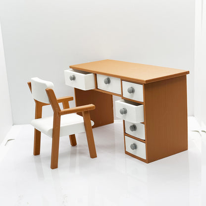 RHF201 Desk And Chair Set Office Furniture Dollhouse