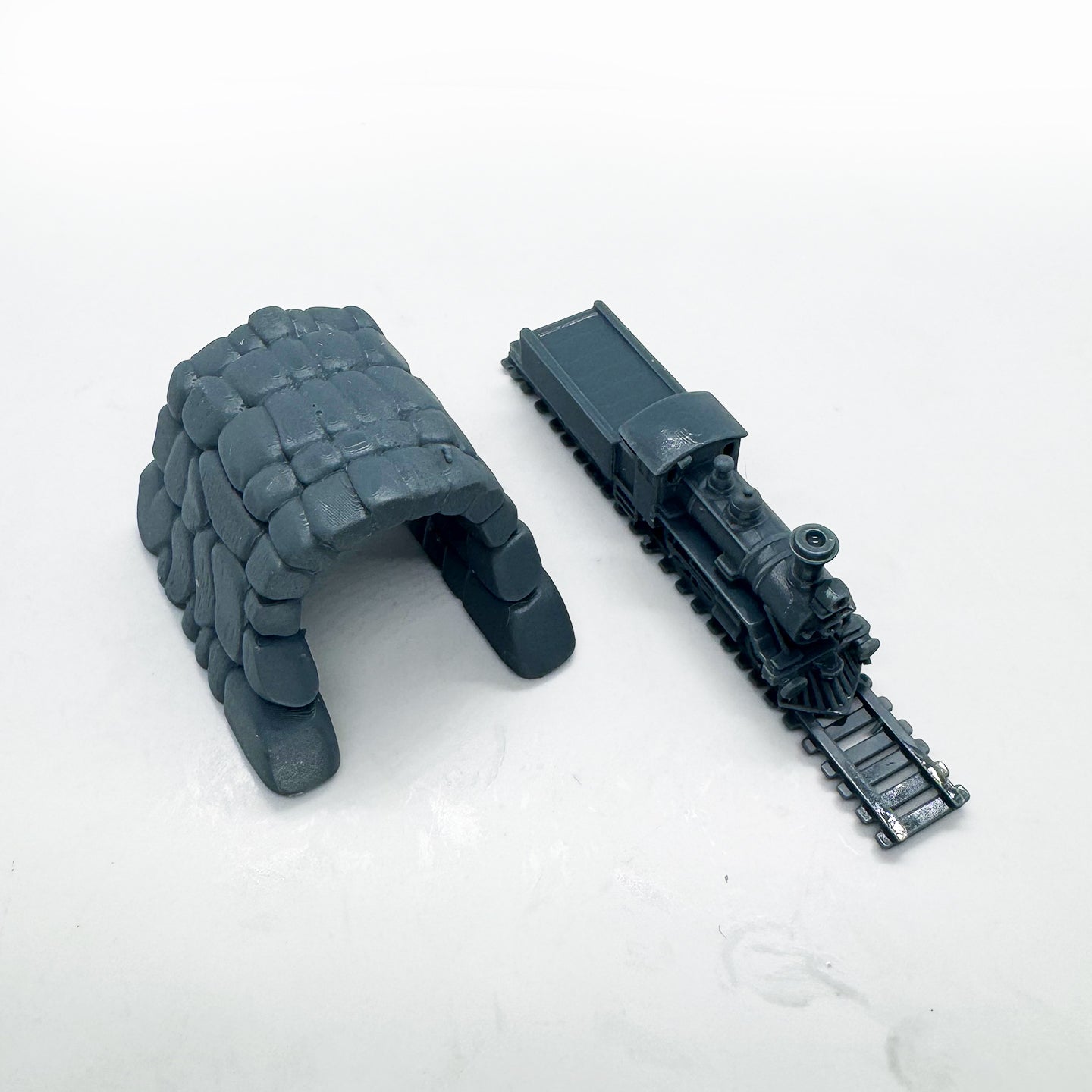 MRY-SFW LYTS142 3D Printed Steam Locomotive Stone Arch Tunnel Model - Train Scenery Diorama Kit HO Scale