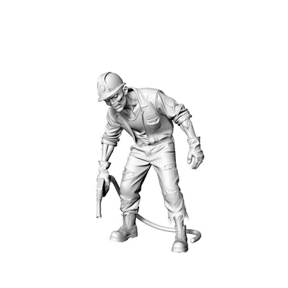 MRY-SFW LYGR312 3D Printed Gas Station & Mechanic Zombies Set ¡§C Attendant, Technician, Tire Worker, Car Wash, Storekeeper Model Kit