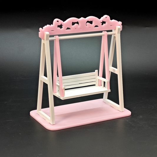 LYTP121030 1/12 Garden Swing 3D Printing DIY Miniature Scenes, Dollhouses, Creative Ornaments, Desktop Displays, Mini Models, 1/12 Scale, BJD OB Dolls