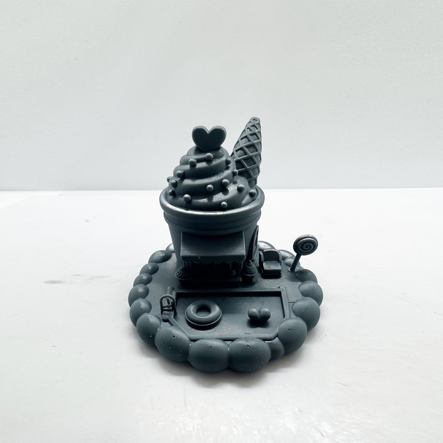 LYTS186 Fairy Tale Mushroom House Miniature Model - 3D Printed Diorama Scenery Ornament