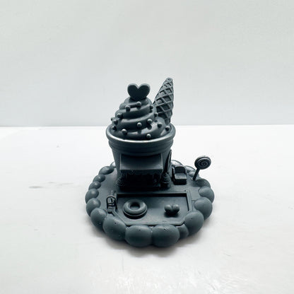 LYTS186 Fairy Tale Mushroom House Miniature Model - 3D Printed Diorama Scenery Ornament