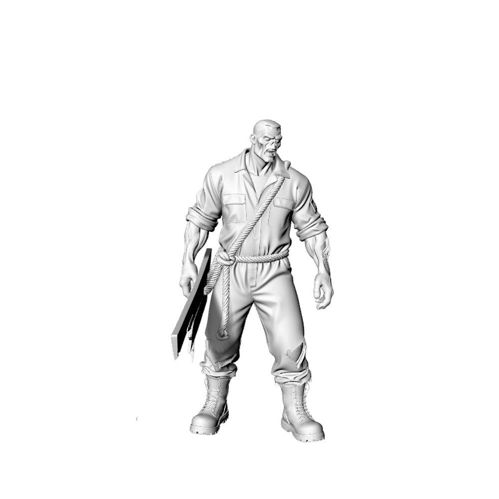 MRY-SFW LYGR303 3D Printed Industrial Style Zombie Miniatures, Post-Apocalyptic Worker Undead Figures for Tabletop Games & Dioramas