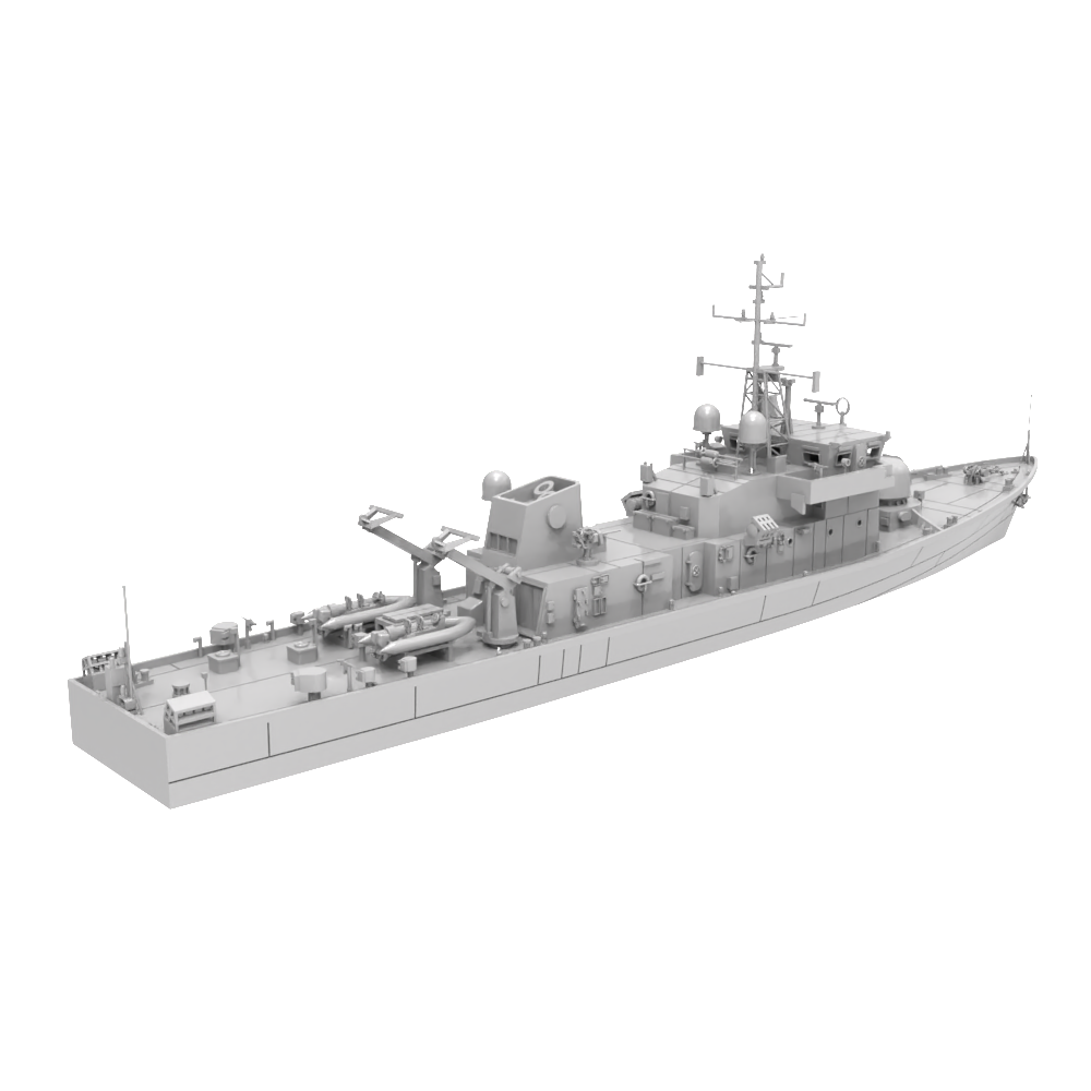 RHWS009 Greet Britannia Peacock Class Submarine Chaser LÉ Orla P41 Water line