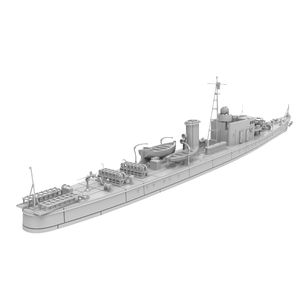 RHWS012 IJN Type K-7 No.4 Submarine Chaser Kusentei Water line