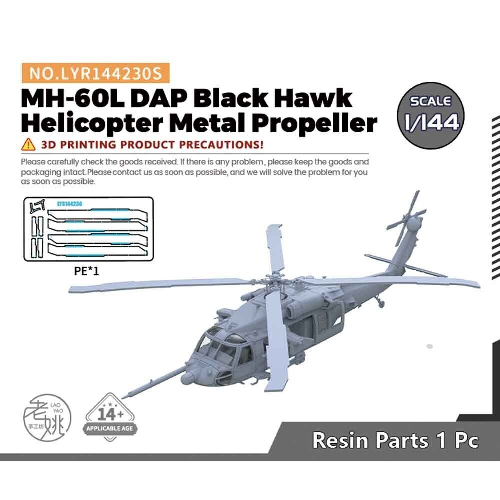 Yao's Studio LYR230 Fighter Aircraft Military Model Kit US MH-60L DAP Black Hawk Helicopter