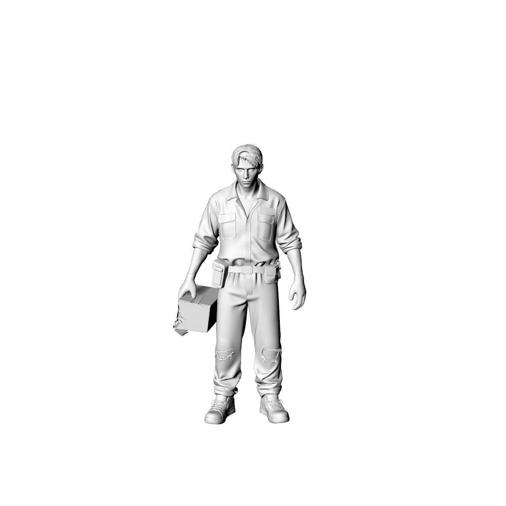 MRY-SFW LYGR323 3D Printed Post-Apocalyptic Supermarket Clerk Survivors Set Wargame Miniatures