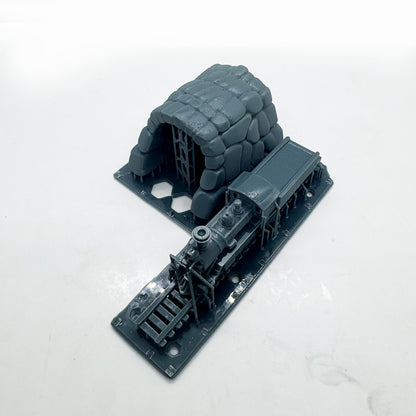 MRY-SFW LYTS142 3D Printed Steam Locomotive Stone Arch Tunnel Model - Train Scenery Diorama Kit HO Scale