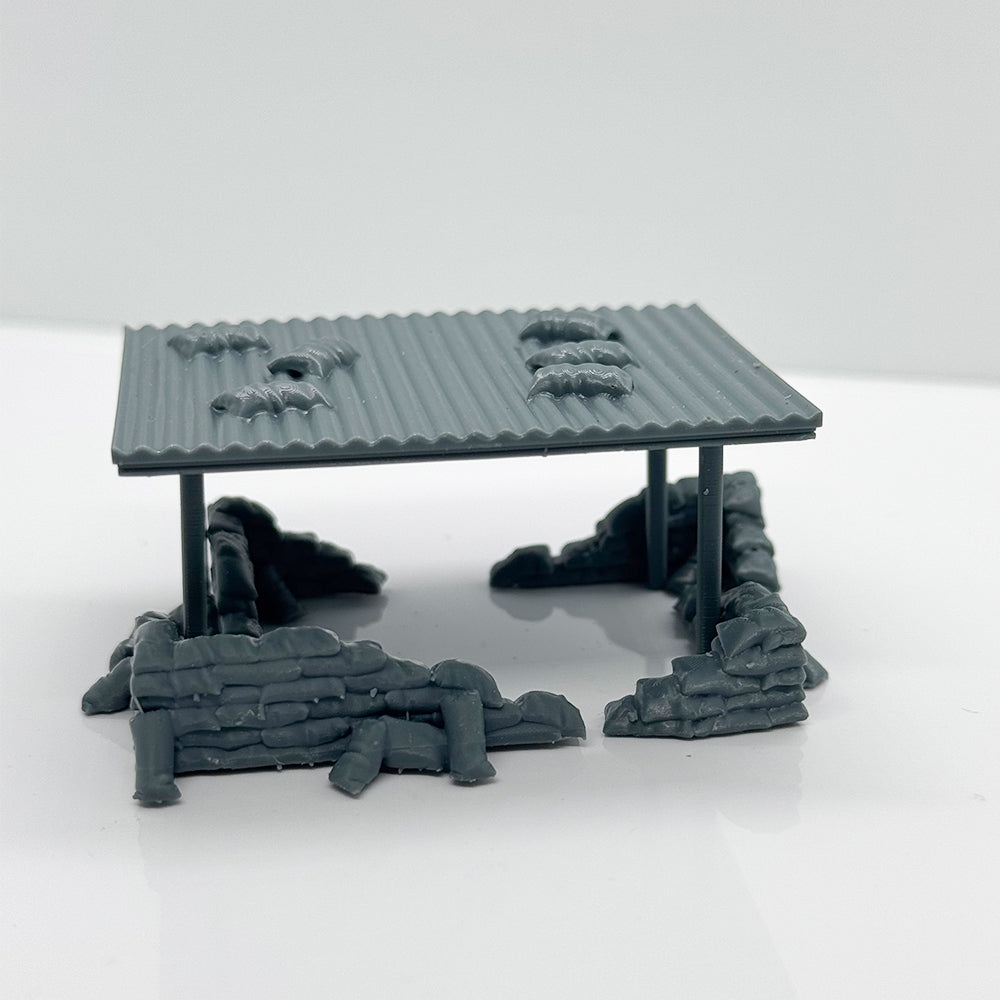 Yao's Studio LYTS082 3D Printed Battlefield Terrain Miniature Figures And Wargame Scenarios Vietnam War Era Machine Gun Bunker