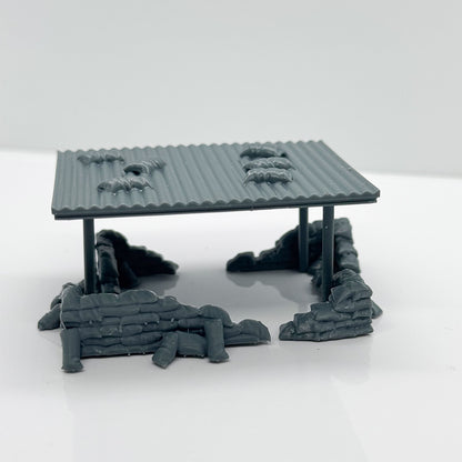Yao's Studio LYTS082 3D Printed Battlefield Terrain Miniature Figures And Wargame Scenarios Vietnam War Era Machine Gun Bunker