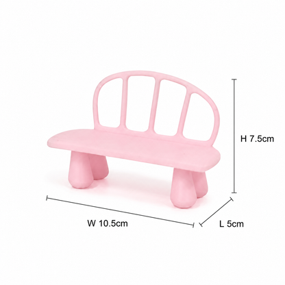 RHF0466 Children's furniture set Pastel pink miniature furniture, Barbie 1:12 scale furniture accessories, mini furniture models, simple girly style mini bedroom furniture