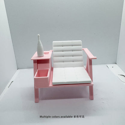 RHF12215 Reading Chair Ornament Model 3D-Printed Dollhouse Desktop Scene OB Doll BJD Original Miniature Furniture