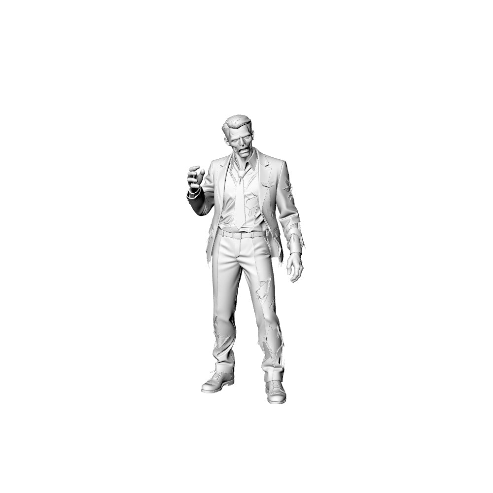 MRY-SFW LYGR317 3D Printed Airport & Airline Crew Zombies Set - Pilot, Flight Attendants, Security, Air Traffic Controller Model Kit