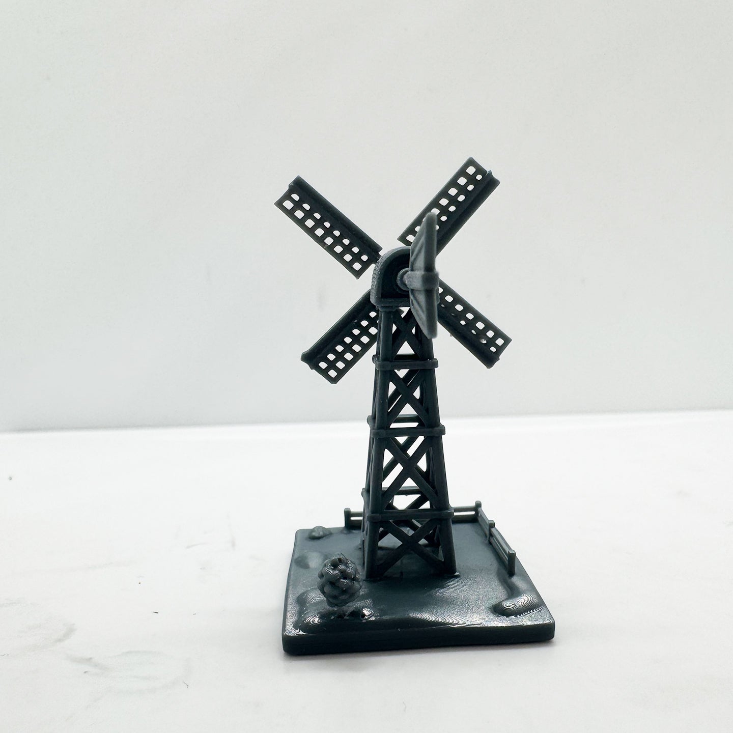LYTS185 Old West Windmill Miniature Model - 3D Printed Railroad Scenery Accessory for Railway Dioramas