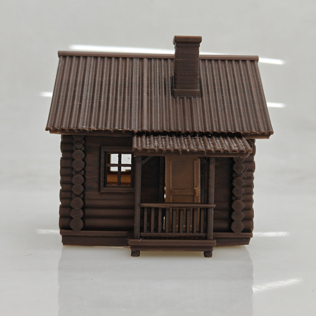 RHF0435 Small wooden house with many windows in the forest D – LCD 3D printed resin model kit, image 3