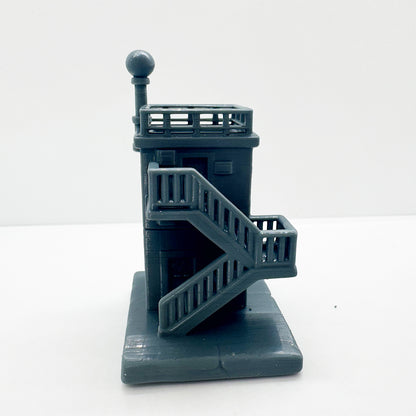 MRY-SFW LYTS127 3D Printed Mini Industrial Stairwell ¨C Classic Tower Miniature for Diorama Building & Miniature Landscape Enthusiasts