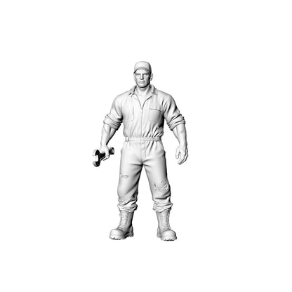 MRY-SFW LYGR322 3D Printed Post-Apocalyptic Wasteland Auto Repair Survivors Set Wargame Miniatures
