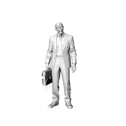 MRY-SFW LYGR300 3D Printed Elite Profession Zombie Miniatures, Post-Apocalyptic Figures for Tabletop Games & Wargaming