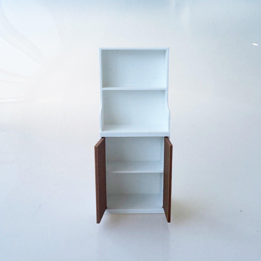 RHF12208  Double Door Bookshelf  Dollhouse Miniature 3D Printed